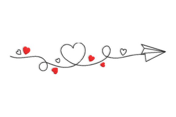 Airplane Paper Sending Love