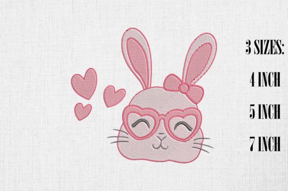 Cute Pink Rabbit Happy Valentine’s Day