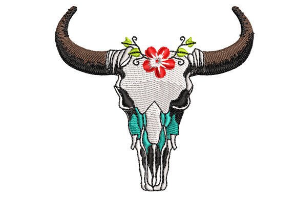 Native Western Cow Skull