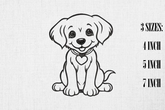 Valentine Cute Golden Retriever